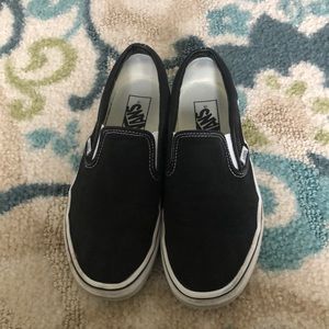 Black Slip On Vans